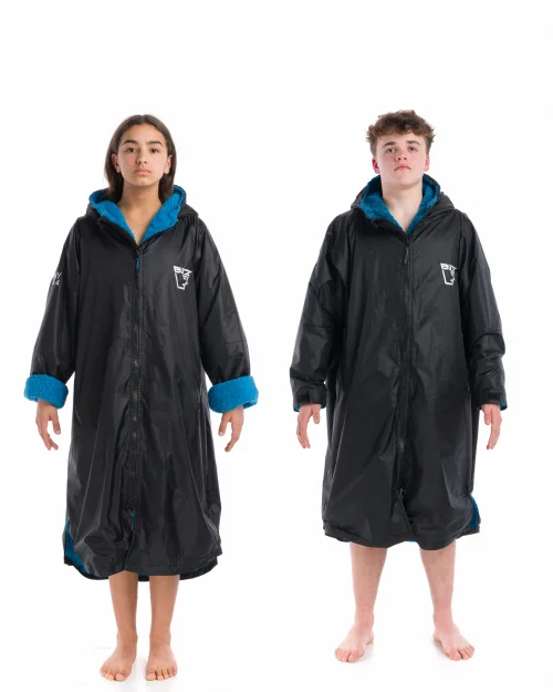 Pro Dry Series Changing Robe in Black/Teal SM/MED